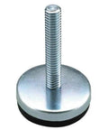 Heavy Duty Fixed Stud Leveling Mount With 5/16 18 Threads Built Like A Tank Using Steel And Nylon Clear Zinc Coating, 3 in height.