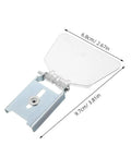 WRITWAA 2-Pack Industrial Bench Grinder Eye Shield Guard, Stainless Steel Spark Splash Protector for Workshop showing clear shield and metal base.