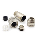 M12 8 Pin Female Connector Pro Grade A Coding Shielded Metal Shell Circular Sensor Field Assembly IP67 straight type adapter parts.