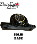 Pillow Block Bearing Set Compatible With Grasshopper Lawn Equipment Replacement For 122043 122044, solid base view