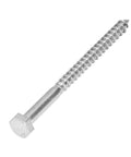 Heavy Duty 304 Stainless Steel Half Thread Hex Lag Screw Self Tapping Wood Screw for Carpentry and Wooden Structures A2 70 M6x80mm