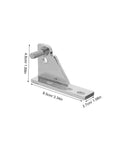Heavy Duty Zinc Alloy Commercial Kitchen Freezer Door Hinge 4 Pack With Silent Operation And Easy Install For Pro Kitchens And Busy Foodservice Environments Durable Pivot Low Noise Smooth Open Close Simple Assembly, 8.5cm silver hinge