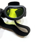 Top Shelf Laser Protection Goggles For Tiny Paws And Furbabies Featuring Anti Glare Uv400 Glass and black adjustable strap.