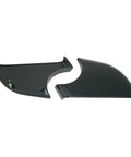 Top Shelf One Pair Side Mirror Lower Cover Cap Compatible With Tesla Model 3 2017 To 2021, plastic trim pieces, black color.