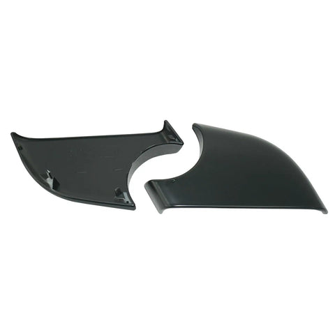 Top Shelf One Pair Side Mirror Lower Cover Cap Compatible With Tesla Model 3 2017 To 2021, plastic trim pieces, black color.