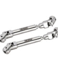 Heavy Duty Stainless Steel Drive Shafts For Fms Fcx10 K5 1 10 Scale Rc Crawler Reinforced Axle Kits in silver with unique joint design.