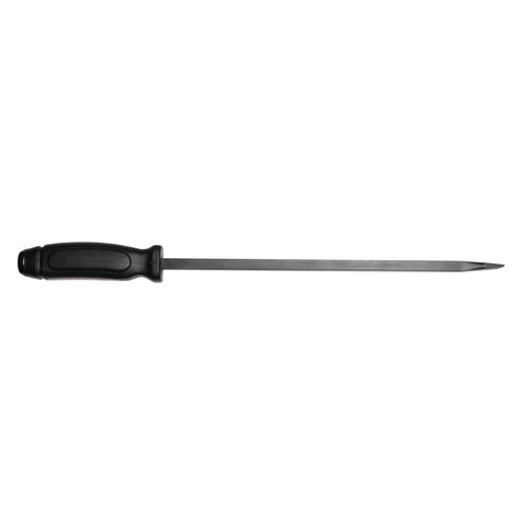 12 S Dominator Pry Bar Straight 17 Inch Overall Length With Ergonomic Dual Composite Grip shown horizontally