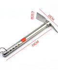 Stainless Steel Do It All Double Ended Hoe Garden Tool For Weeding And Edging Versatile Landscape Shovel with dimensions 39cm handle and 20cm head.