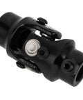 Close-up of 3/4-36 Spline To 3/4 Inch Round U-Joint Steering Universal Joint Coupling Black 83mm, for worn steering shaft replacement