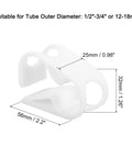 Adjustable Tubing Clamps For 1/2 To 3/4 Inch Tubing 5 Pack Dope Lab Grade Hose Clamps showing dimensions and material