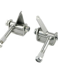Go Kart Steering Spindle Bracket Set Five Eighth Inch Axle Kingpin Four And One Half Inch Long Right And Left Heavy Duty Alloy Steel