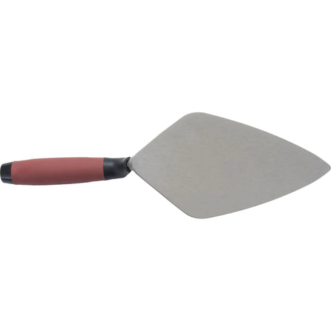 London Style Pro Grade Brick Trowel With DuraSoft Handle for Brickwork Blockwork and Stonework, 10.5x4.75in, forged high carbon steel
