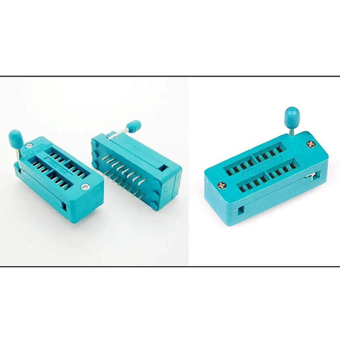 Universal ZIF 16 Pin IC Socket Narrow 4 Pack For DIP ICs And Microcontrollers Test Socket Compatible With Breadboards