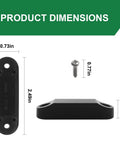 Magnetic Door Holder for RVs Two Pair Black All Weather Door Catch with dimensions 2.49in x 0.73in x 0.5in