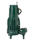 Heavy Duty Cast Iron Handheld Manual Sewage Pump Built Tough As Nails To Move Wastewater And Effluent From Your Basement Or Yard Without Breaking A Sweat On The Project, shown from the side, green color.