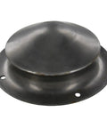 16 Gauge Iron Germanic Tribe Shield Umbo Gray With Black Backside And Clear Lacquer Outer Rim, Inner 4.50 x 4.50 Inches
