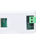 Back view of Zero Fuss Dual Led Ac Voltmeter And Ammeter Combo Reading 80 To 500 Volts Plus 45 To 65 Hertz Frequency Data For Car Boat House And DIY Setup Project White.