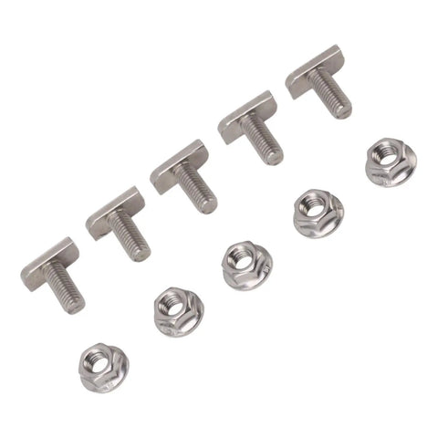 Top Shelf Hammer Head Screws M8 With Nuts Full Thread Stainless Steel Solar Panel Mounting Hardware, M8x20mm size set.