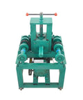 Powerful 2.2Kw Electric Tube Bender Machine With 15 Round And 9 Square Molds For Precision Pipe Bending, showing front view of machine with gears.