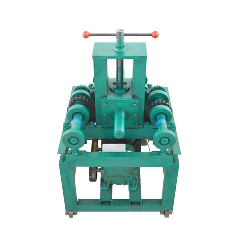 Powerful 2.2Kw Electric Tube Bender Machine With 15 Round And 9 Square Molds For Precision Pipe Bending, showing front view of machine with gears.