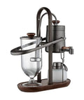 Premium Belgian Siphon Coffee Maker With Tempered Glass Globe Brewers, 450ml borosilicate vessel, perfect for modern kitchens.