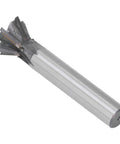 Dovetail cutter, 30mm diameter, 60° 6-flute carbide end mill with straight shank.