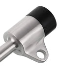Close-up of Stainless Steel Door Stopper With Hook Heavy Duty Wall Mounted Door Stop For Home And Office Keeps Doors Open Without Slamming