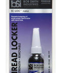 Front view of Purple IC-LOC Lower Strength Thread Locker, Medium Thickness, 0.34 Fl Oz packaging.