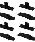 Push In Panel Clips For Kitchen Plinths And Cabinet Mounting Quick Release Fasteners With Concealed Fixing Black ABS