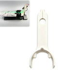 Rock Solid Rotary Laser Alignment Tool For Spot On Cylinder Engraving Quick Installation And Legit Precision Positioning Accessory with white plastic clip.