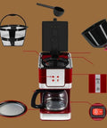 Kickstart Your Mornings With This Automatic Bean To Cup Coffee Machine Featuring A Reusable Permanent Filter And Backlit Touch Panel. Includes parts.