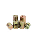 Hammer Nut Head 2 In 1 No-Fuss Furniture Connector With Inner Hex Screw Cap M6 M8, Easy Tap Install, Secure Joint Fastening, 10 Pack M6x15