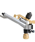 1.5 Inch Rain Spray Gun For Large Area Irrigation With 360 Degree Adjustable Impact Sprinkler, side view.