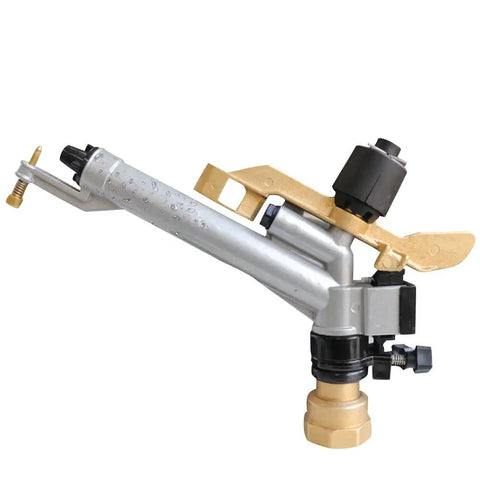 1.5 Inch Rain Spray Gun For Large Area Irrigation With 360 Degree Adjustable Impact Sprinkler, side view.