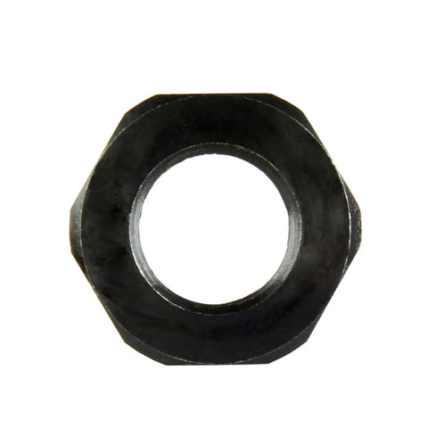 Top Shelf Steel Jam Nut For.40 Caliber And 6.5 Grendel Builders Boasting Full Cnc Threads And Mag Phosphate Coating In Matte Black For Dead Tight Fitting On Custom Gun Rig Projects