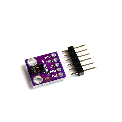 MAX30102 Low Power Heart Rate And SpO2 Sensor Breakout Board with pins for Arduino and Microcontrollers, showing dual wavelength design