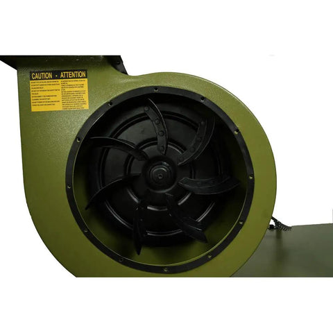 Heavy duty aluminum impeller of Smart Dust Collector With 1HP 7Amp Motor, Quiet Air Filtration Vacuum, 2 Micron Filter Bag