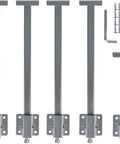 Heavy Duty Undermount Sink Bracket Kit For Kitchen And Bathroom Repair, Shared Weight Support System To Prevent Sink From Dropping, Easy Install With Included Screws And Wrench, Durable Mounting Hardware For Secure Under Sink Stabilization, showing adjustable rods, screws, and Allen wrench