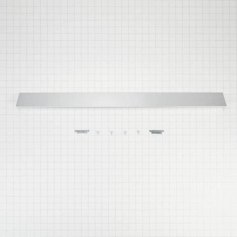 Stainless Steel Slide-In Range Rear Filler Kit For Kitchen Appliances And Home Installations, Durable Construction, Easy Retrofit, Fits Standard Gaps And Replacement Parts For Renovations.
