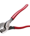 Beefy Heavy Duty Cable Cutter For Aluminum, Copper And Communications Cable With One-Hand Operation, visible red handles