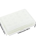 600 Pcs Nylon Spacers Set Unthreaded Round Standoffs 4mm OD 2.8mm ID White Wall Plate Spacers Kit For M2.5 Screws, 120x142x22mm case
