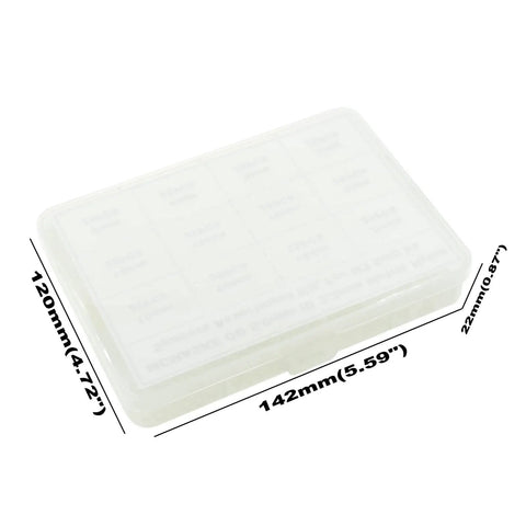 600 Pcs Nylon Spacers Set Unthreaded Round Standoffs 4mm OD 2.8mm ID White Wall Plate Spacers Kit For M2.5 Screws, 120x142x22mm case