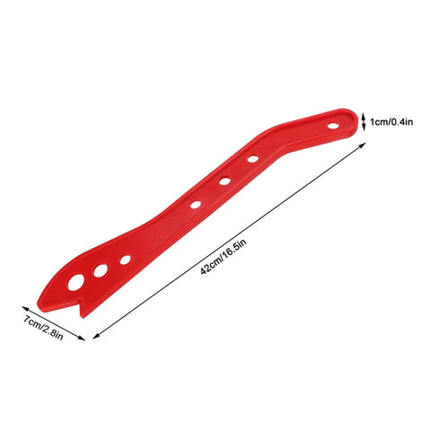 Red ergonomic 16.5in Table Saw Push Stick For Narrow Workpieces Red Safety Push Block For Carpentry And Router Tasks