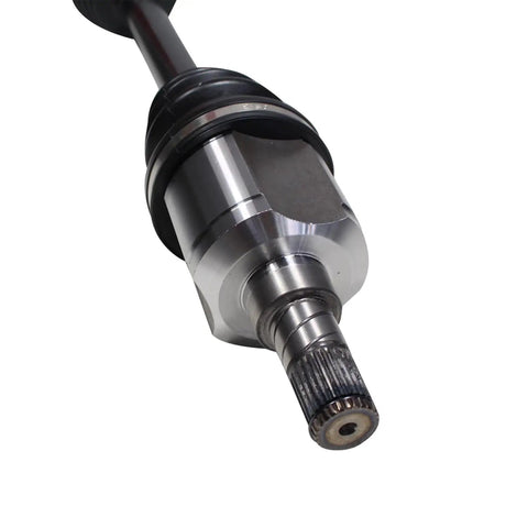 Left Front Driver Side CV Axle Shaft Assembly For OE Fit And Smooth Vibration Free Performance With Premium Materials Precise Balancing And A Beefy Boot Build, close-up spline end