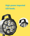 Close-up of Heavy Duty 12W LED Lathe Drill CNC Machine Light With Long Arm for Milling, featuring LED beads, aluminum housing.