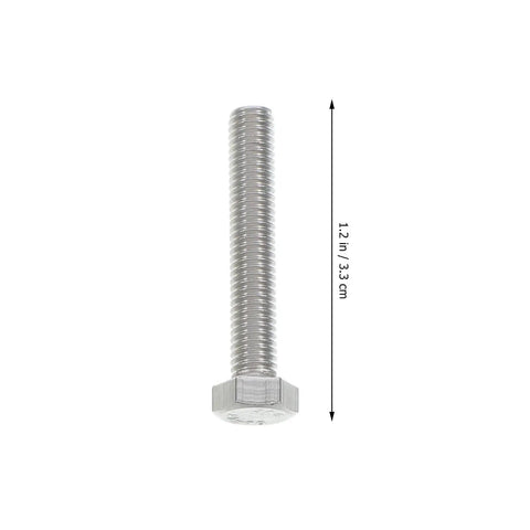 1-inch hex bolt from 375-Piece Pro Grade 304 Stainless Steel Hex Bolts Nuts And Flat Washers Assortment Kit With Metric Threads