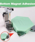 Seam Guide For Sewing Machine Magnetic Polygonal Gauge Upgraded Multi Purpose Tool With Scale For Edge Alignment in use