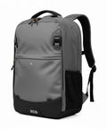 Go-To Pannier Backpack Convertible Lite 22L Weatherproof 2-In-1 Bike Commuting And Laptop Travel Bag with padded straps, gray color