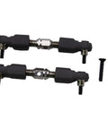 Two Pack Steering Linkage With Screws For Hyper Go MJX RC Trucks One Sixteenth And One Fourteenth Scale Upgrade Kit Fits H14BM H16BM H16PL 14210 14211 JC14EP JC16 Spare Parts 16431 14431 Durable RC Steering Hardware, two black linkages and screws