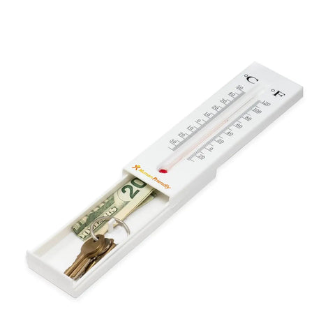 Hidden Key Safe That Doubles As A Real Thermometer Diversion Safe For Indoor And Outdoor Use With A Hidden Compartment Discreet Storage For Keys Money And USB Drives